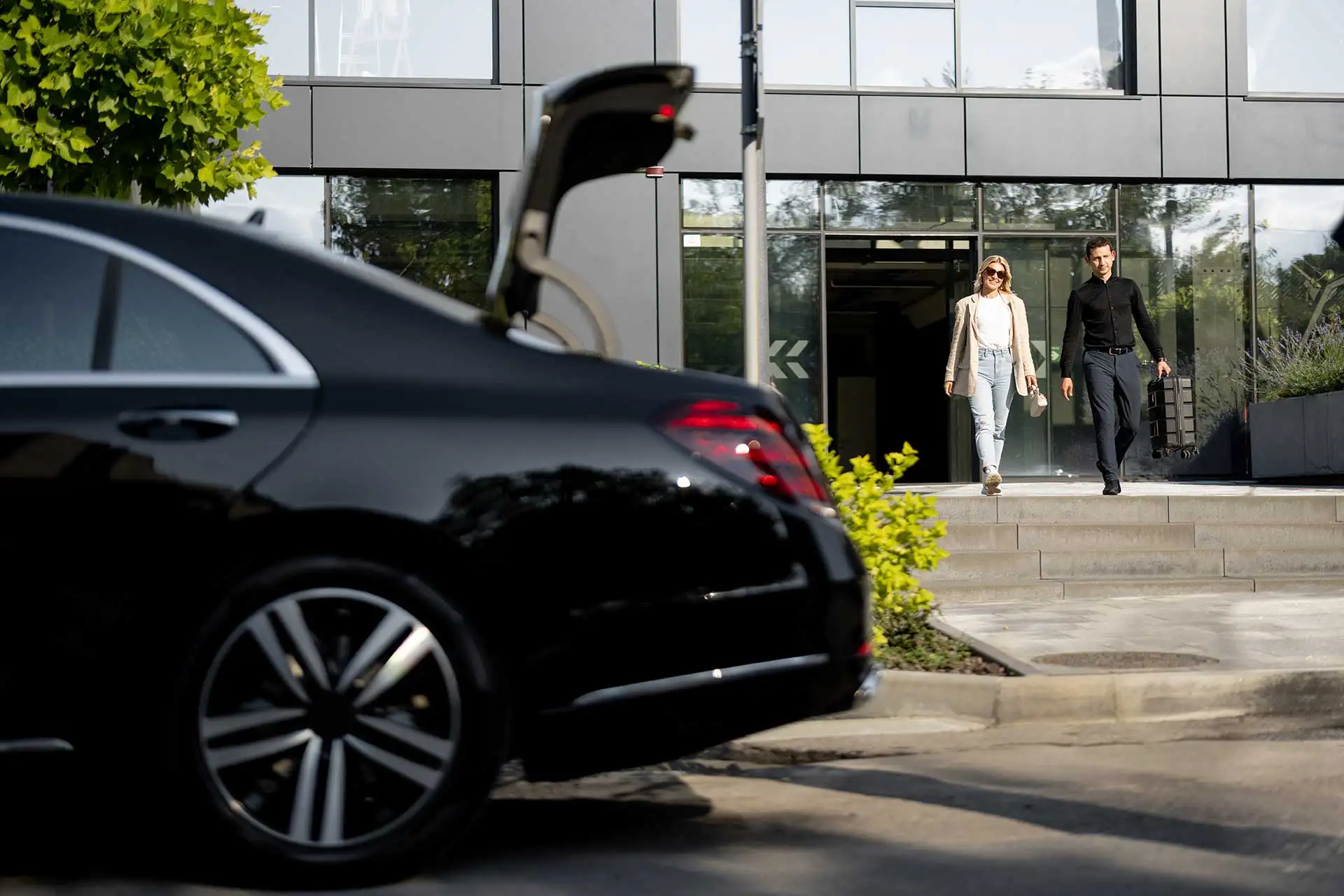 Chauffeur pick-up at Exeter Airport