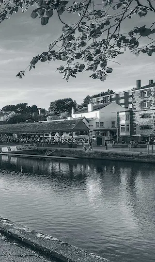 Riverside path in Exeter, Devon